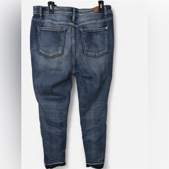 Judy Blue High Rise Dark Skinny Blue Jeans Women’s Size 15 - Picture 3 of 11